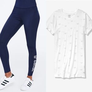 Victoria’s Secrets Set-Pink Top And Tights-Sz.M